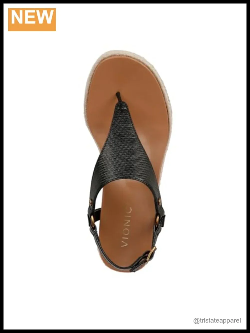 Vionic Kirra Wedge Sandal Leather Slingback Arch Support